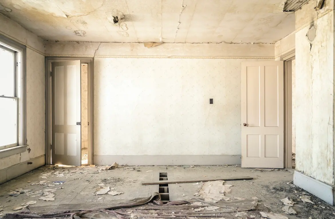 Waste disposal crew managing a cleanout project in South Portland